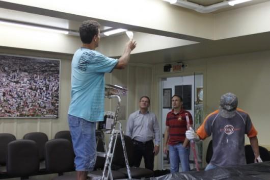 Plenário da Câmara de Vereadores de Criciúma passa por reformas