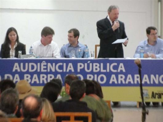 Audiência pública debate a fixação da barra do rio Araranguá