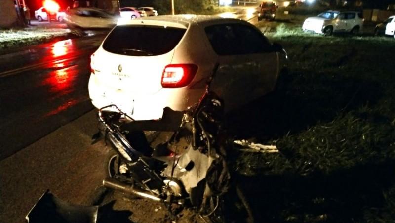 Motociclista morre em acidente envolvendo três veículos na SC-443 