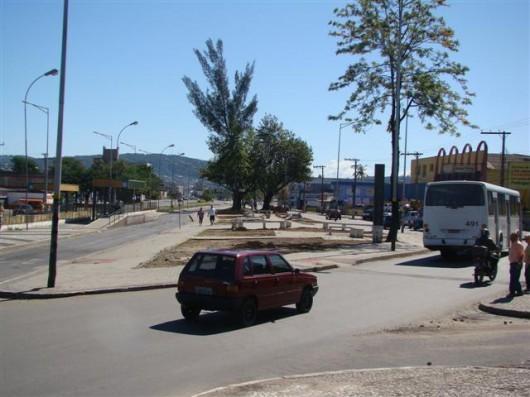 Praça do Pinheirinho na escuridão