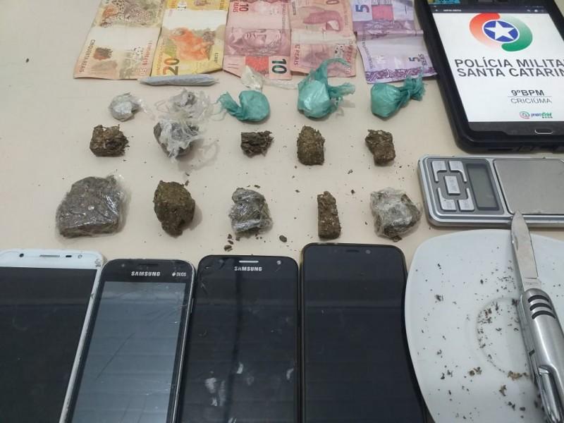Duas mulheres são presas por tráfico de drogas em Criciúma