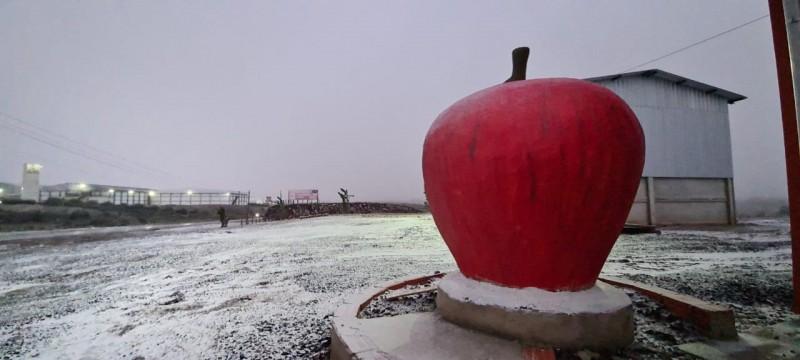 Neve é registrada em São Joaquim pelo terceiro dia consecutivo em 2021 