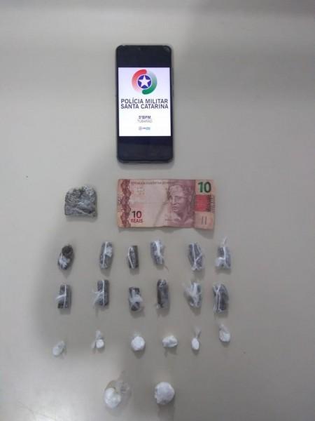 Homem é preso por tráfico de drogas em Tubarão