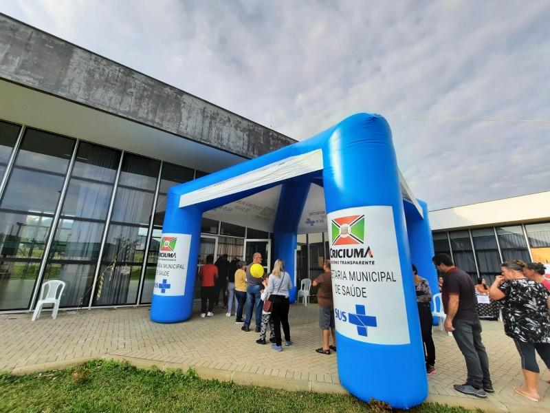Criciúma Vacina: mais de 3 mil doses aplicadas no fim de semana