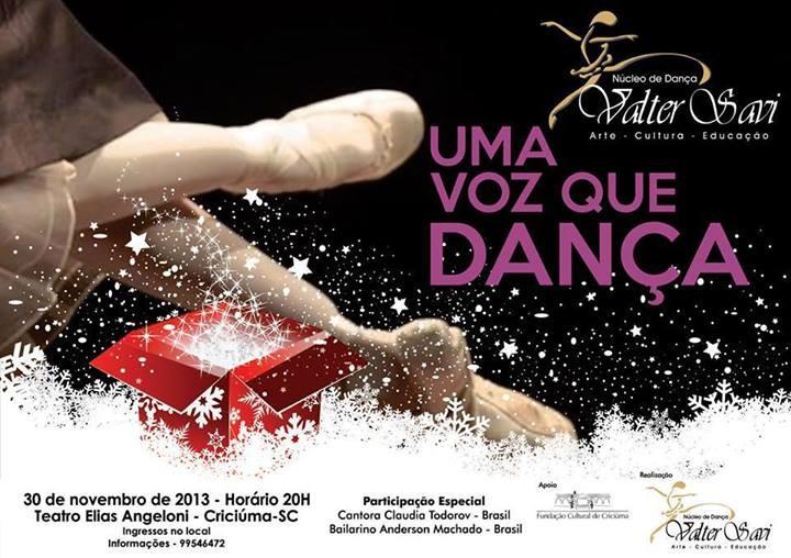 Teatro Elias Angeloni recebe Espetáculo Uma Voz que Dança