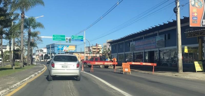 Trânsito modificado na Avenida Centenário