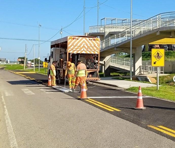 Trecho Sul da BR-101 em SC tem obras de manutenção e recuperação nesta semana
