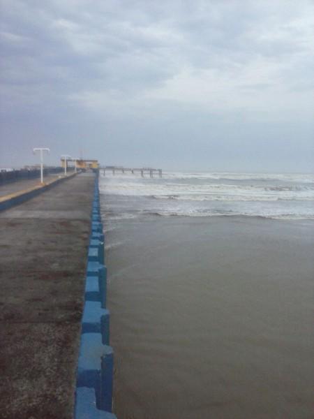 Maré seca: em vez da ressaca prevista, mar recua cerca de 50 metros
