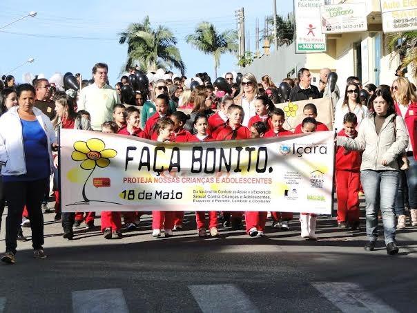 Caminhada marca o Dia Nacional de Combate à Exploração Infantil em Içara