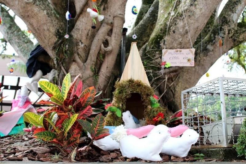 Nova Veneza ganha decoração de Páscoa