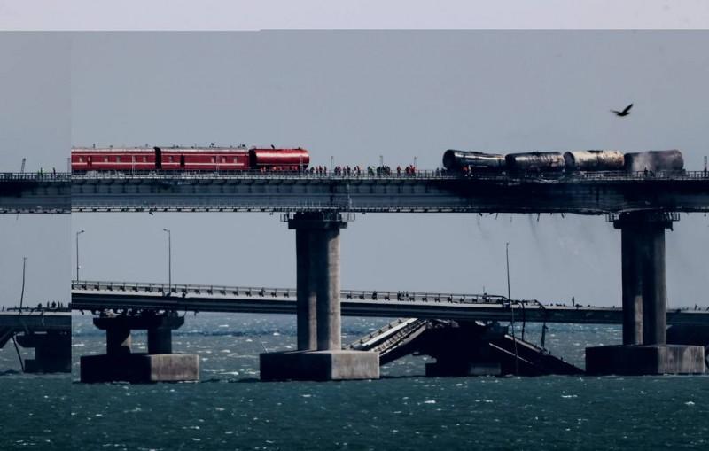 Explosão na Ponte da Crimeia dificulta rota de suprimentos russos