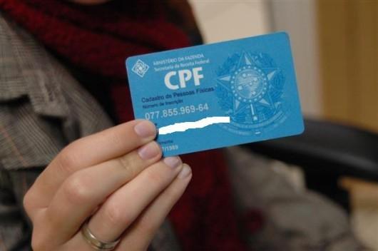 CPF pode ser retirado via internet