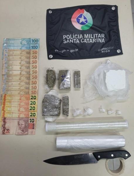 Casal é preso por tráfico de drogas no Cristo Rei em Içara