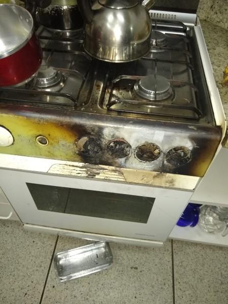 Vazamento de gás provoca incêndio em apartamento na área central de Criciúma 
