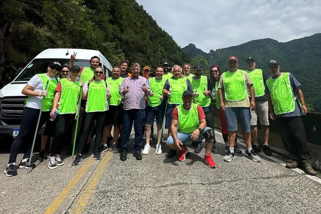 Serra do Rio do Rastro recebe mutirão de limpeza em Lauro Müller