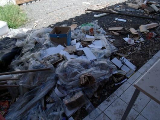 Aulas e obra dividem o mesmo espaço na escola Melchíades Bonifácio