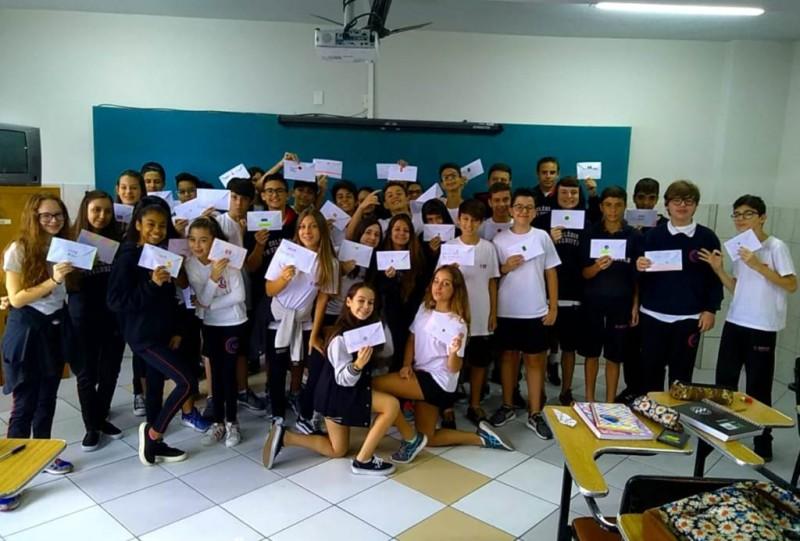 Alunos de Criciúma e Urussanga trocam cartas em atividade de comunicação