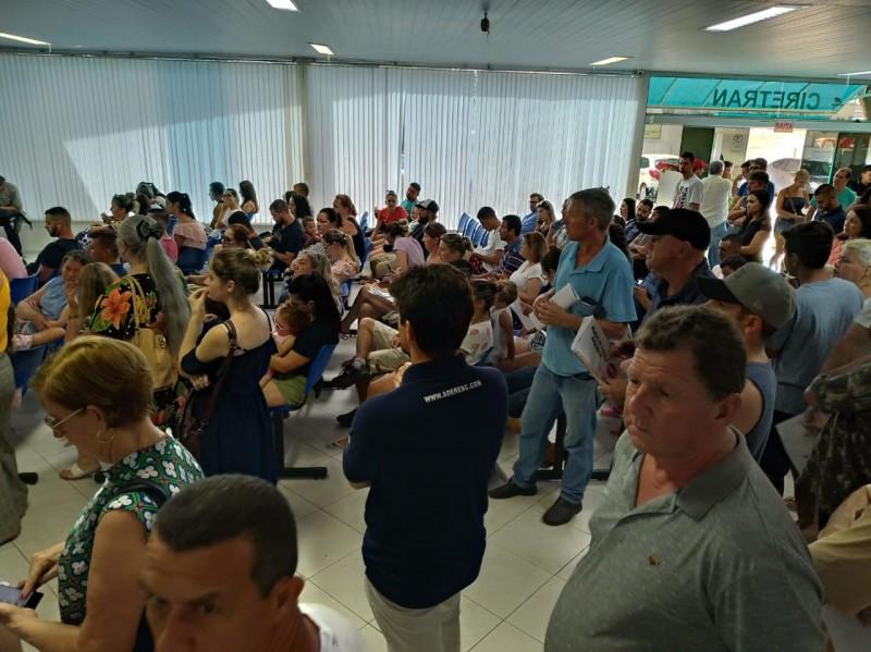 A sexta-feira foi mais um dia Ciretran cheio em Criciúma