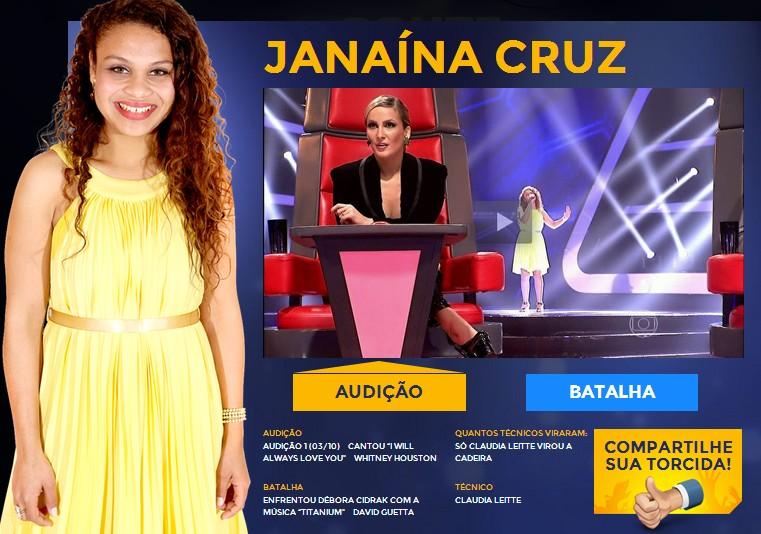 Janaina Cruz participa do quadro Cante Outra Vez no Caldeirão do Huck