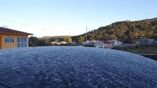 Urupema registra temperatura negativa neste sábado