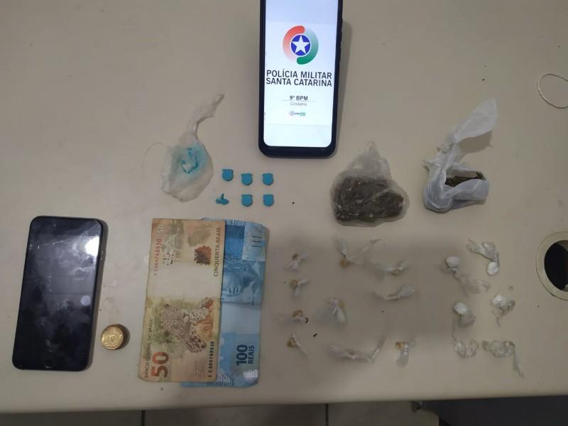 PM de Criciúma intercepta tráfico de drogas no bairro São Sebastião