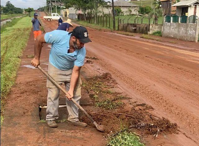 Após noite de chuvas intensas, Prefeitura de Içara trabalha para minimizar impactos