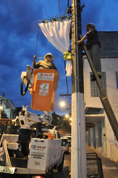 Urussanga começa a ser decorada para a 15ª Festa do Vinho