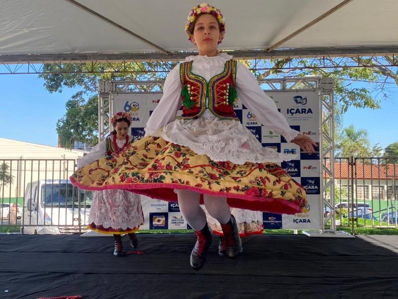 Praça São Donato movimentada celebra o final da Semana da Família de Içara