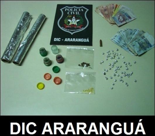 Polícia Civil estoura ponto de drogas em Araranguá 