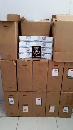 Operação policial apreende 3.740 carteiras de cigarro