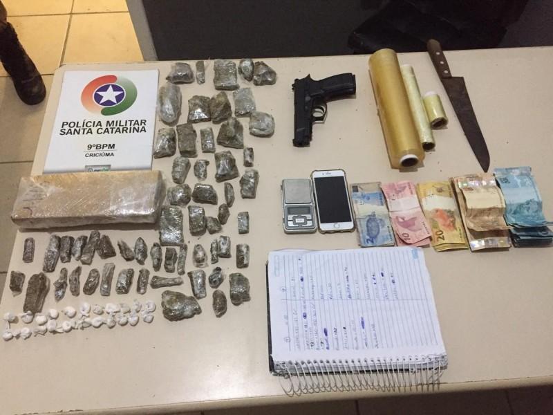 Homem é preso por tráfico de droga no bairro Pedro Zanivan