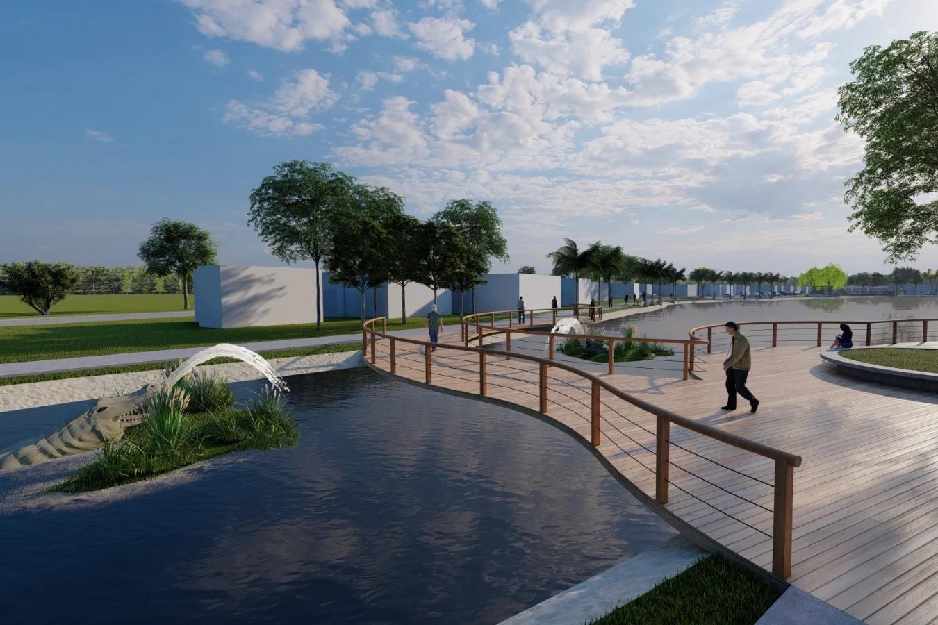 Em nova etapa de revitalização, Lagoa do Jacaré terá chafariz e passarela sobre a água; veja detalhes
