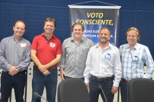 Candidatos à prefeitura de Içara participaram de debate na rádio Eldorado