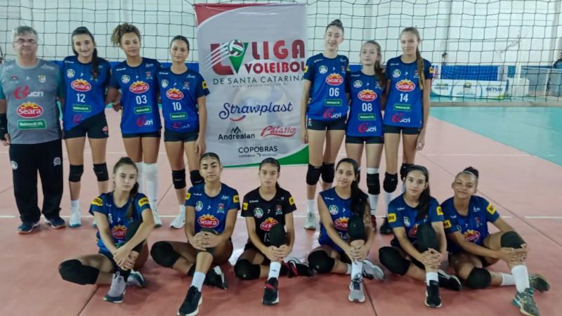 Com 100% de aproveitamento, Vôlei de Forquilhinha conquista a primeira etapa da Liga