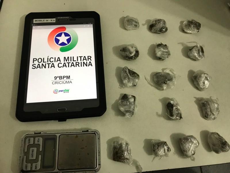 Polícia apreende drogas no Residencial Carmel 