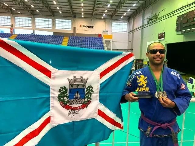 Atleta içarense é campeão do 3º Brasileiro de parajiu-jitsu