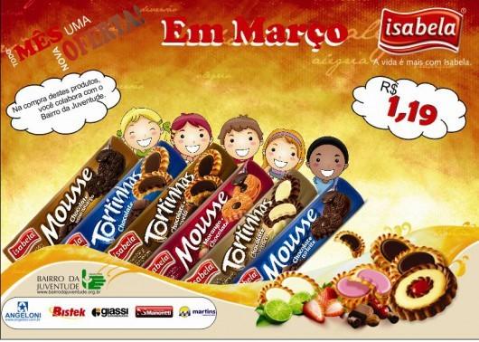 Após um ano, Biscoitos Tortinhas e Mousse participam novamente de campanha pelo Bairro da Juventude