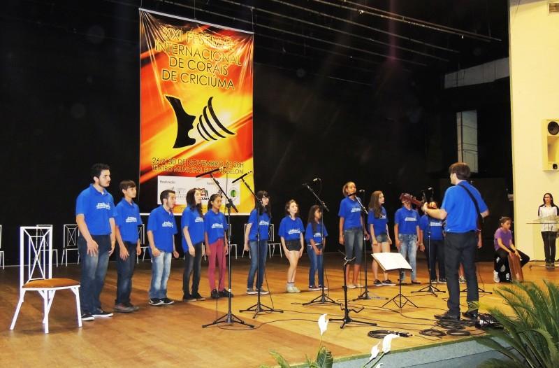 Canto Juvenil se apresenta no Festival Internacional de Corais 