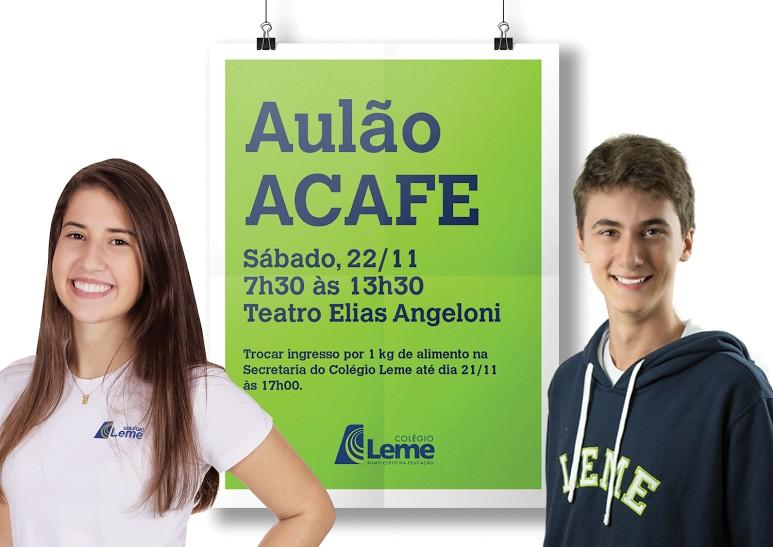 Colégio Leme promove aulão para o Vestibular Acafe