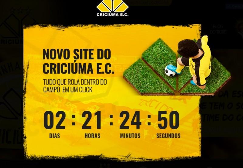 Criciúma na contagem regressiva do seu novo site