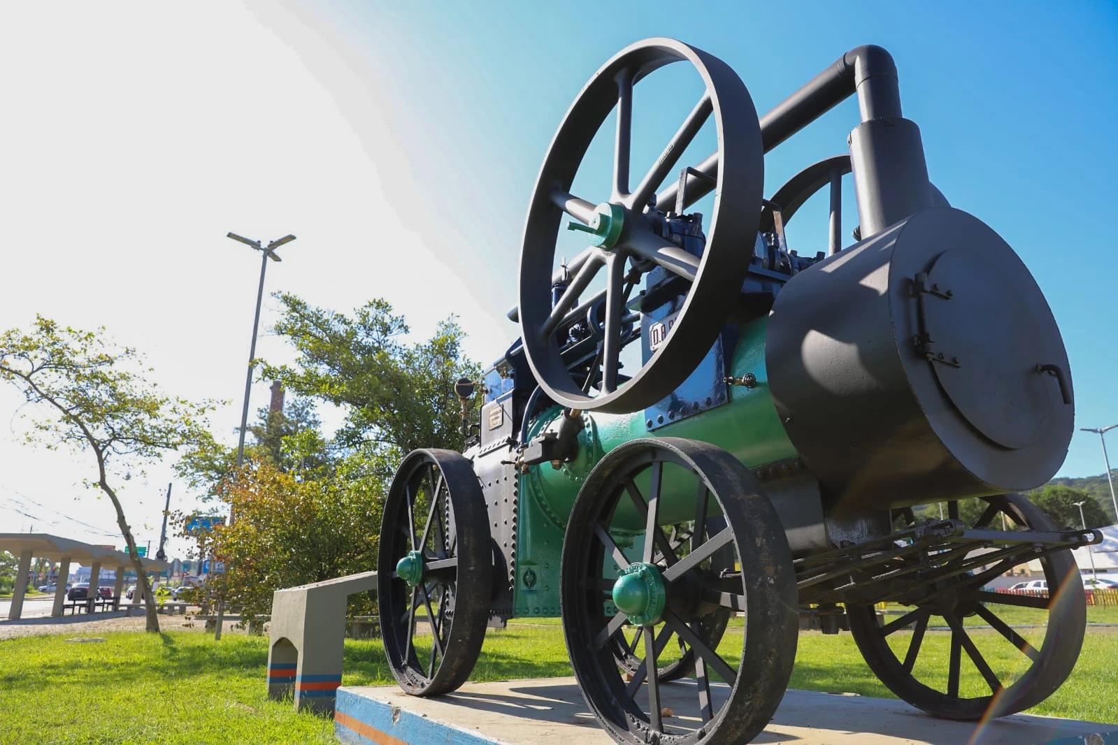 Patrimônio industrial: locomóvel centenário é restaurado e preserva a história de Criciúma