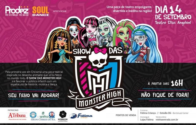 Show Monster High reabre Teatro Municipal Elias Angeloni