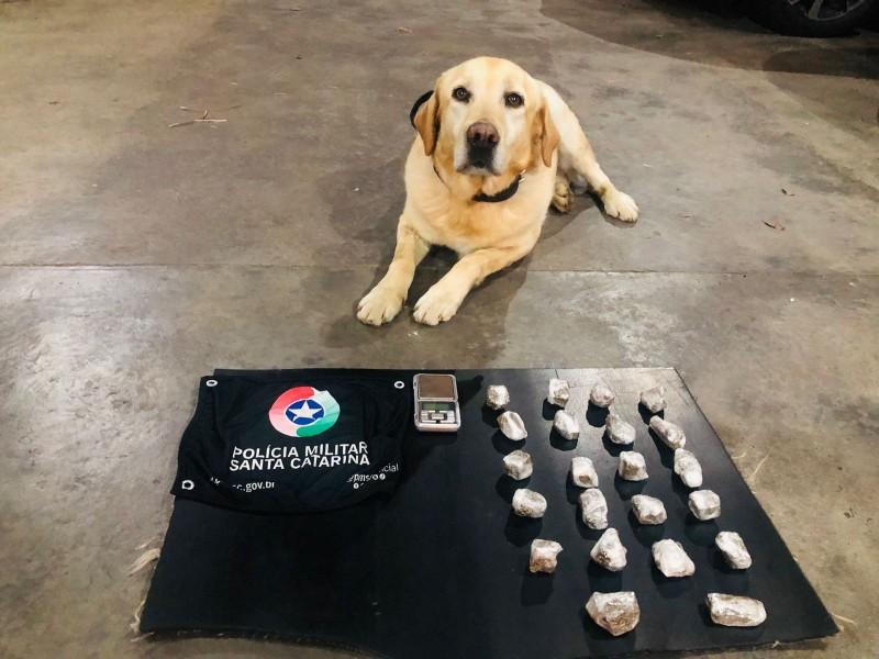 PM apreende droga após suspeito fugir de abordagem em Criciúma 