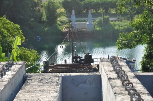 Ponte tomando forma no bairro Barranca, em Araranguá