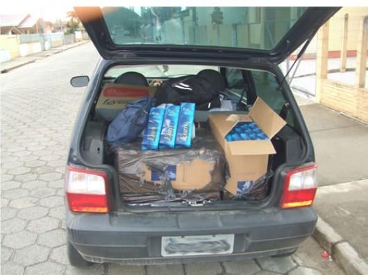 Contrabando de cigarros é apreendido em Araranguá