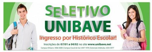 Abertas inscrições para o ingresso por histórico escolar na Unibave