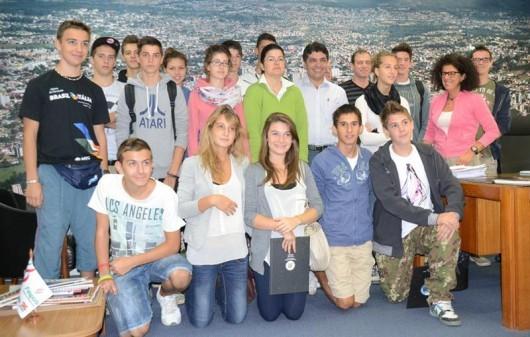 Comitiva de estudantes italianos visita a região