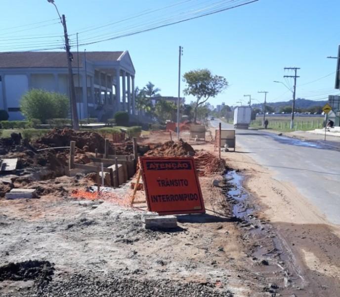 Avenida Santos Dumont passará por interdições nesta quinta-feira em Criciúma