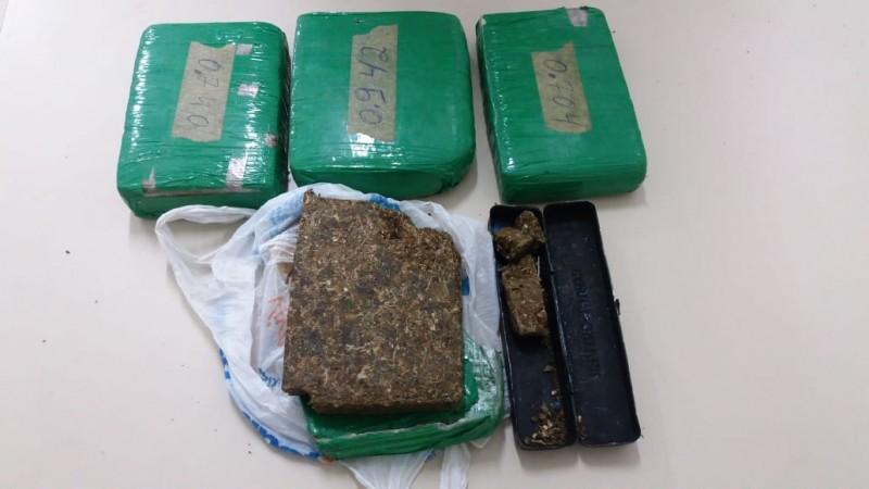 Polícia Militar apreende 2,9 kg de maconha em Criciúma 