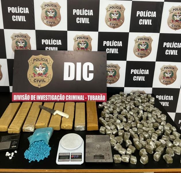 PC prende integrantes de grupo criminoso responsável por tele-entrega de drogas em Tubarão